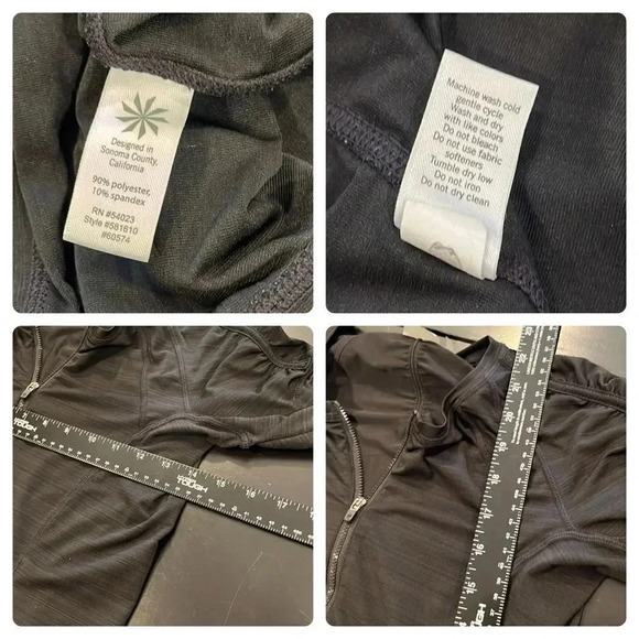 🍀2/$22 Athleta Bundle Ultimate Stash 7/8 Legging & Long Sleeve 1/4 Zip Womens XS - Picture 12 of 13
